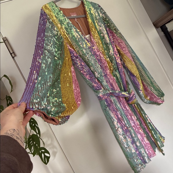 Show Me Your MuMu “Wear Me Out” Sequin Dress XL - Picture 2 of 9